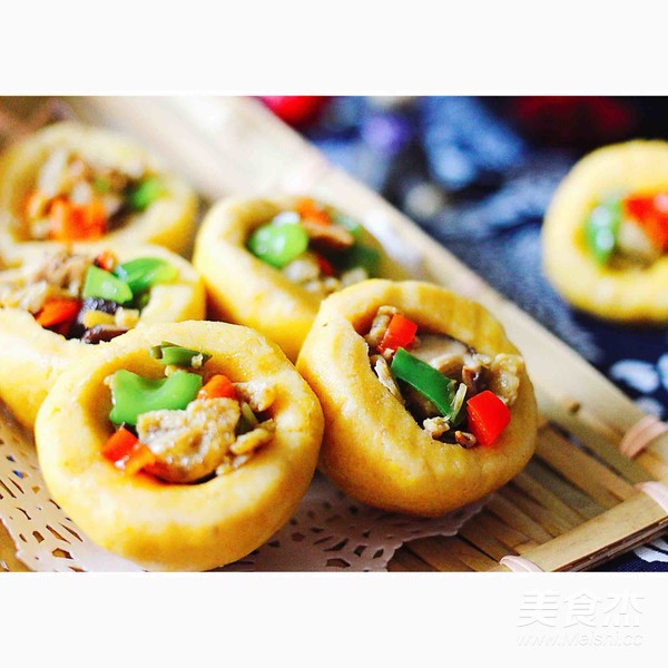 金玉窝窝头+虾酱小炒