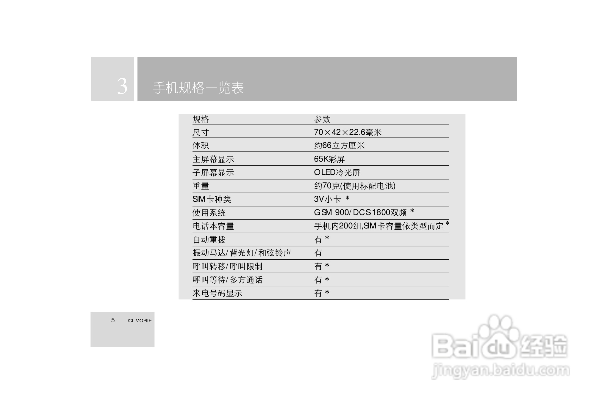 TCL 3588手机使用说明书:[1]