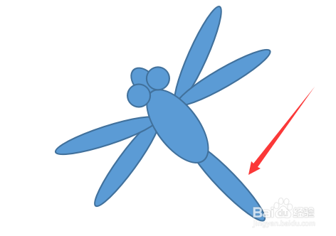 wps怎么画胖胖的蜻蜓