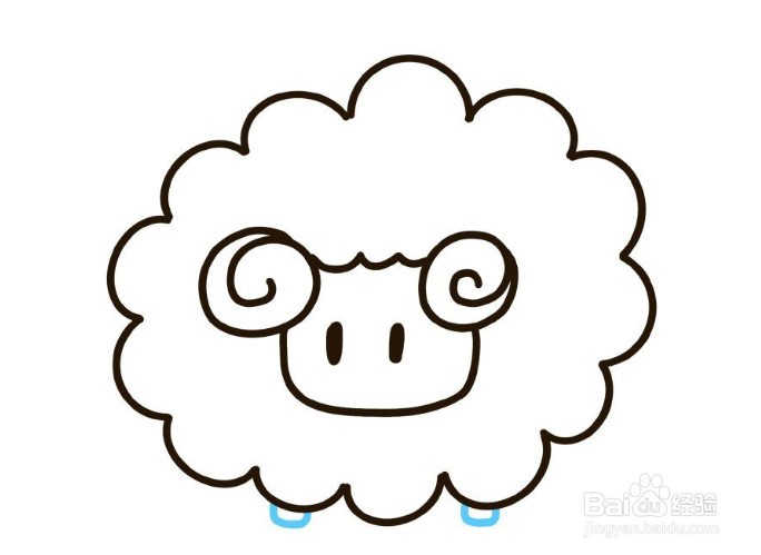怎么画绵羊呢？