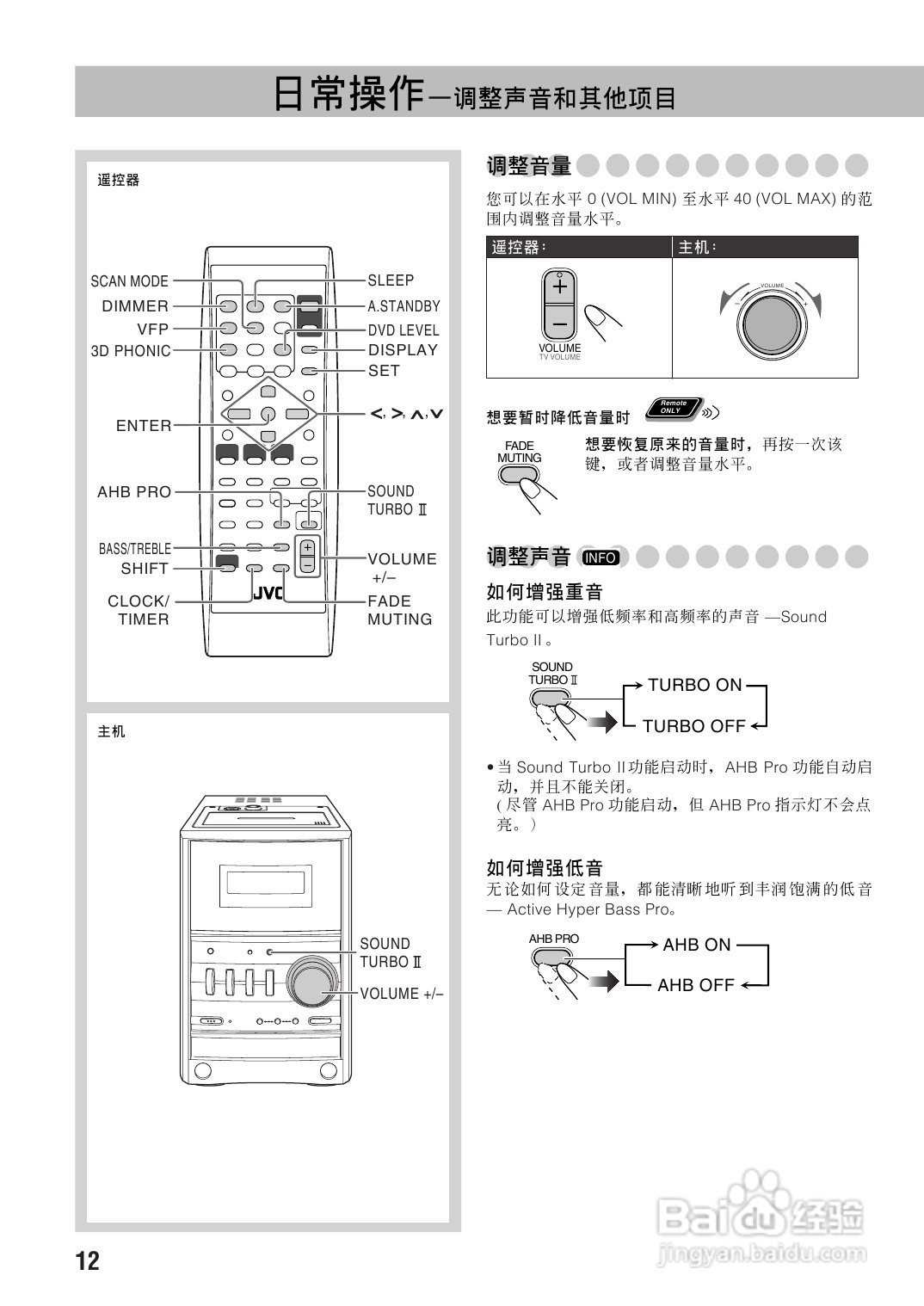 胜利者迷你音响UX-GD6M型使用说明书:[1]