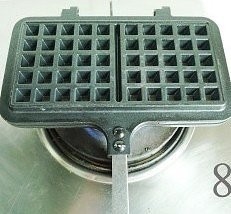 可可格子松饼的做法