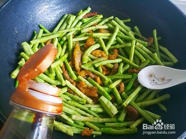 家常牛肉炒豆角