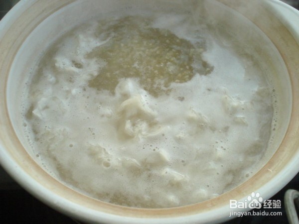银耳山药燕麦粥的做法
