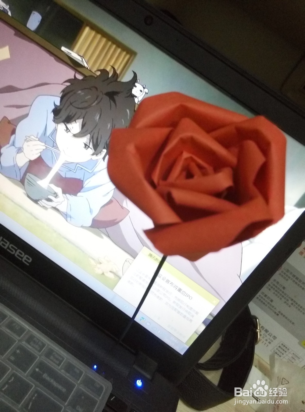 纸质仿真玫瑰制作方法