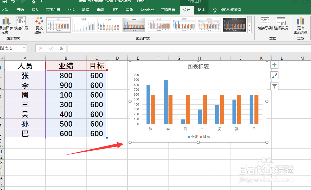 Excel图表中怎么添加参考线