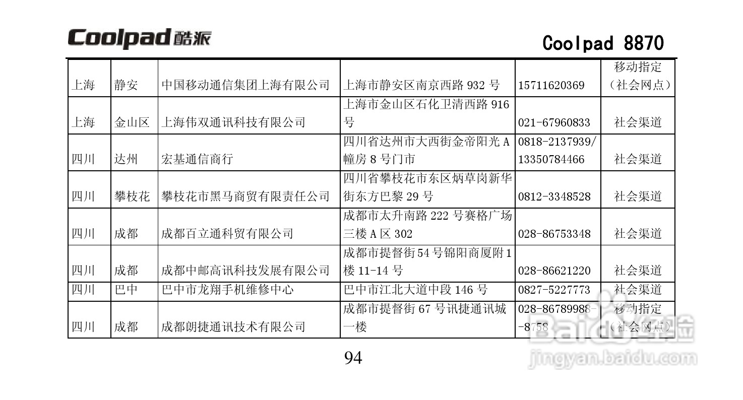 酷派Coolpad 8870手机说明书:[11]
