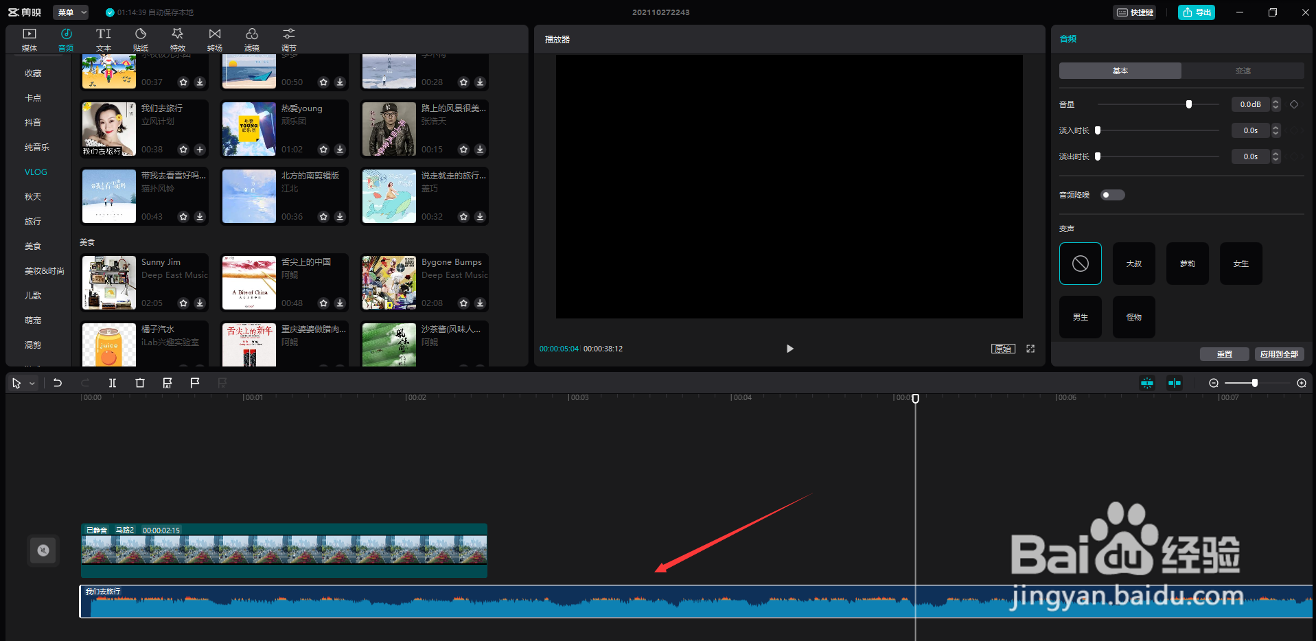 剪映专业版如何调整人声音色?