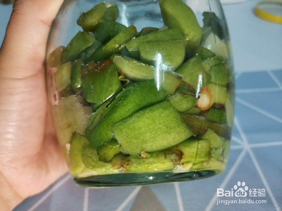 简单快捷腌酸芋荷