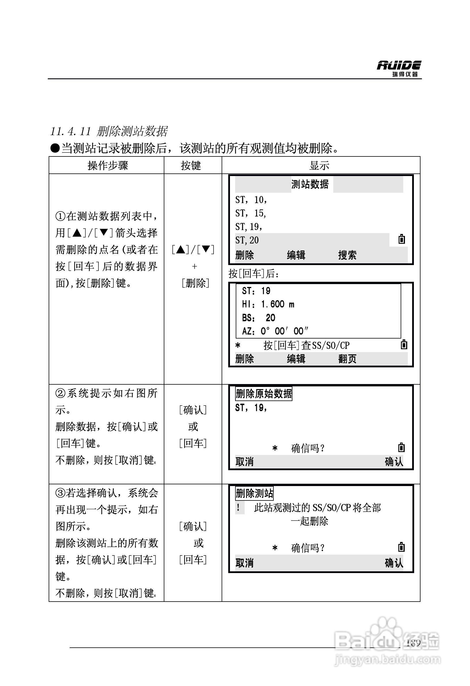 瑞得RTS-862/5R全站仪说明书:[19]