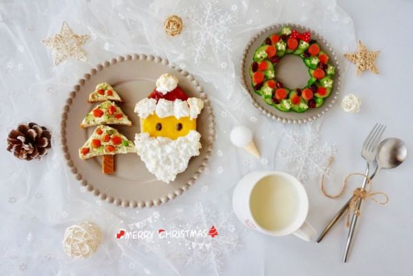 圣诞老人&圣诞树吐司#柏翠辅食节-营养佐餐#