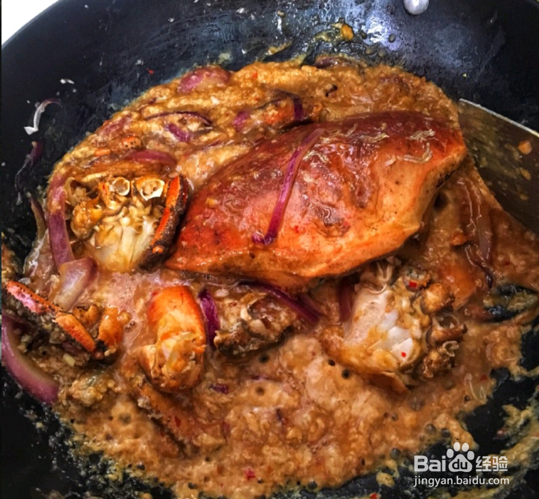 如何做出咖喱椰汁面包蟹？