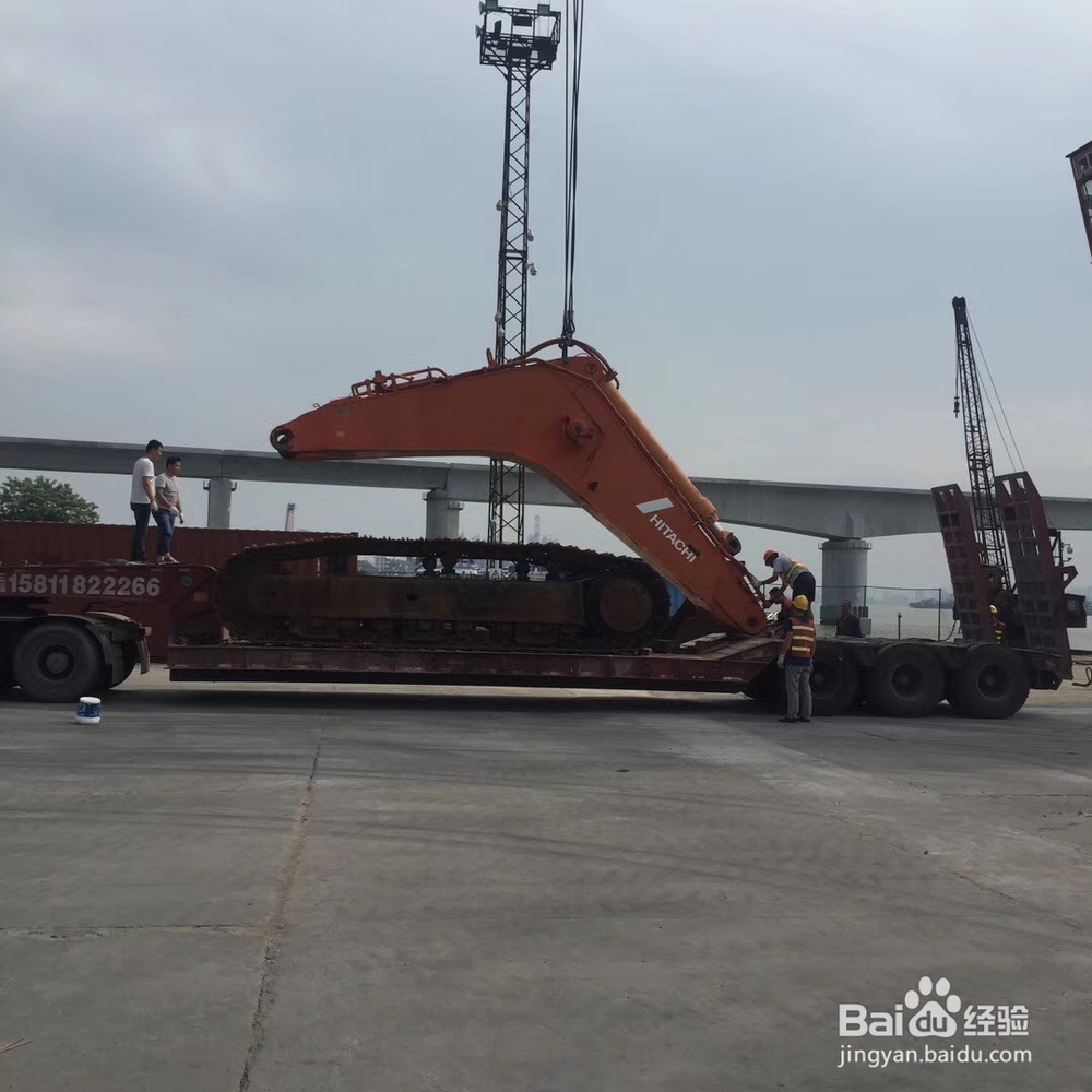 两种进口国外二手挖掘机的中检方案