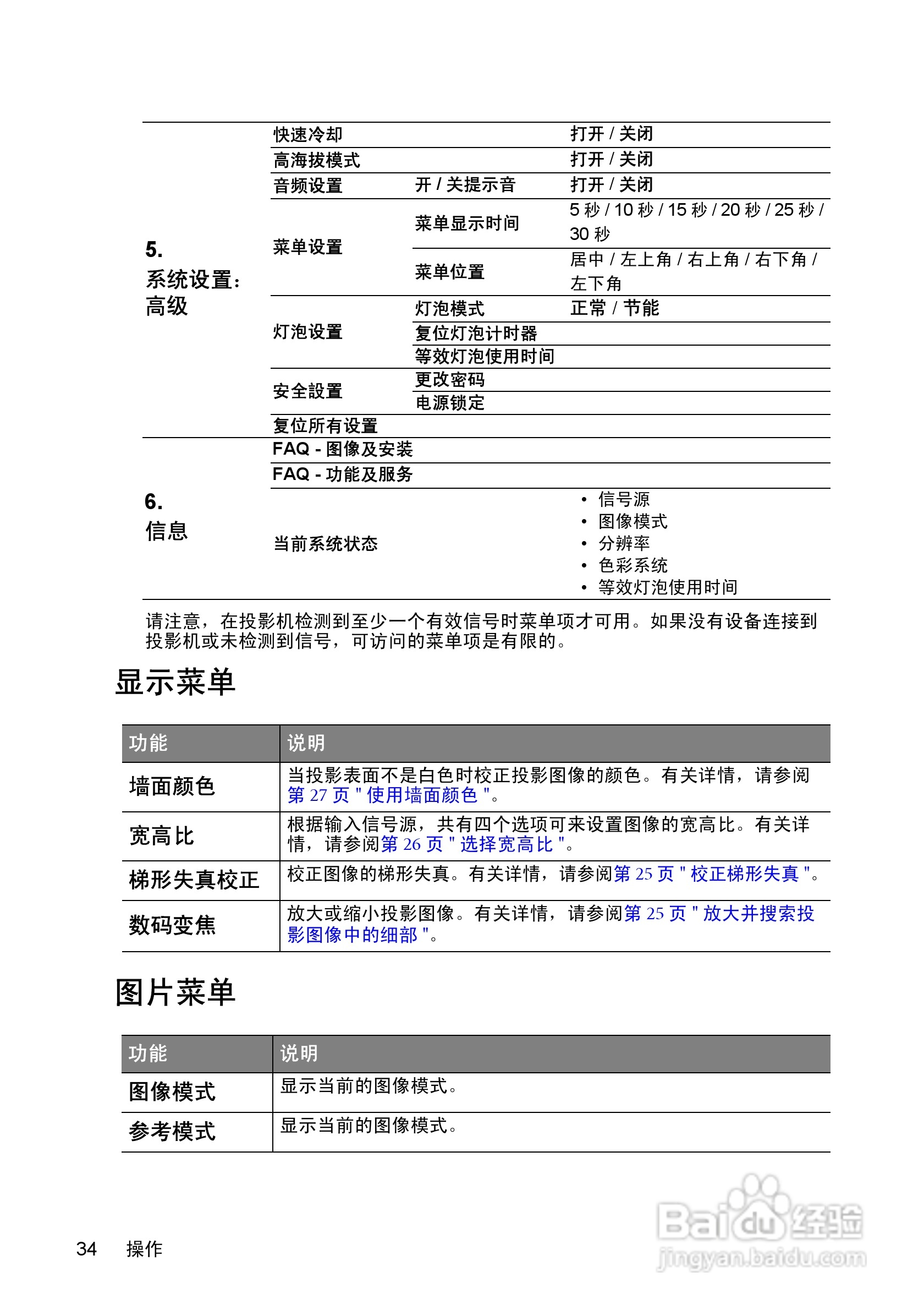 明基W550投影机使用说明书:[4]