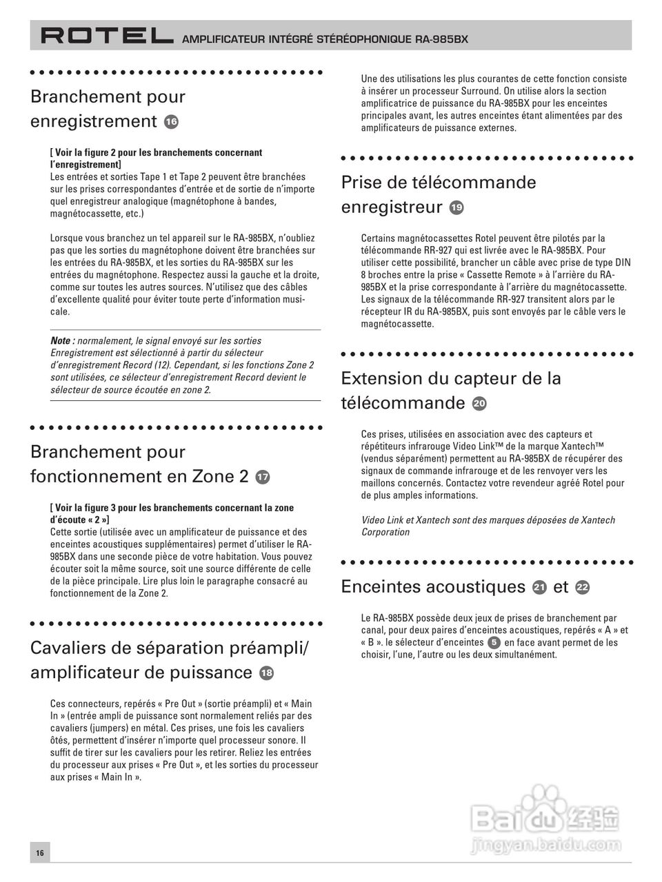 ROTEL RA-985BT综合扩大机说明书:[2]