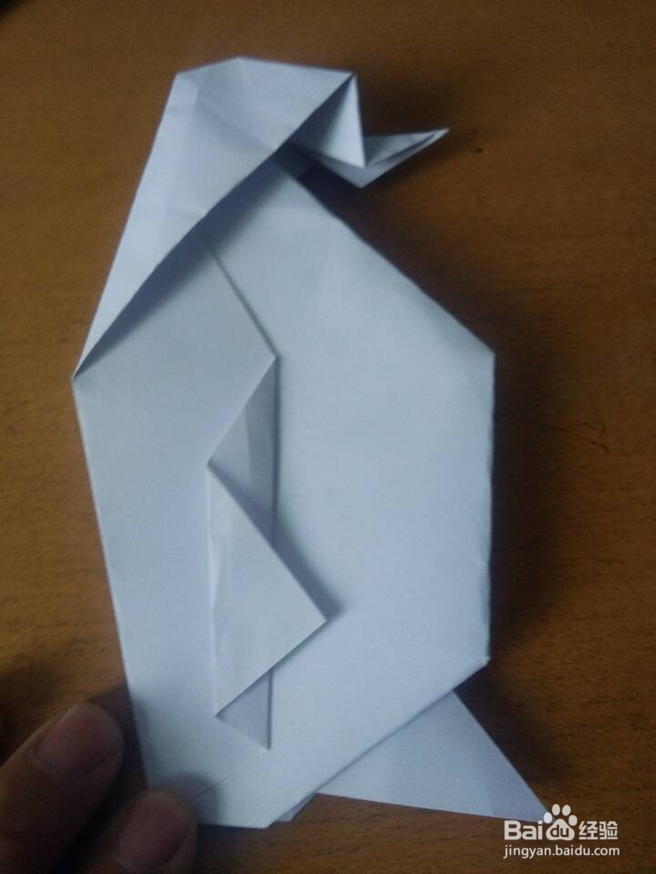 手工折纸张——企鹅