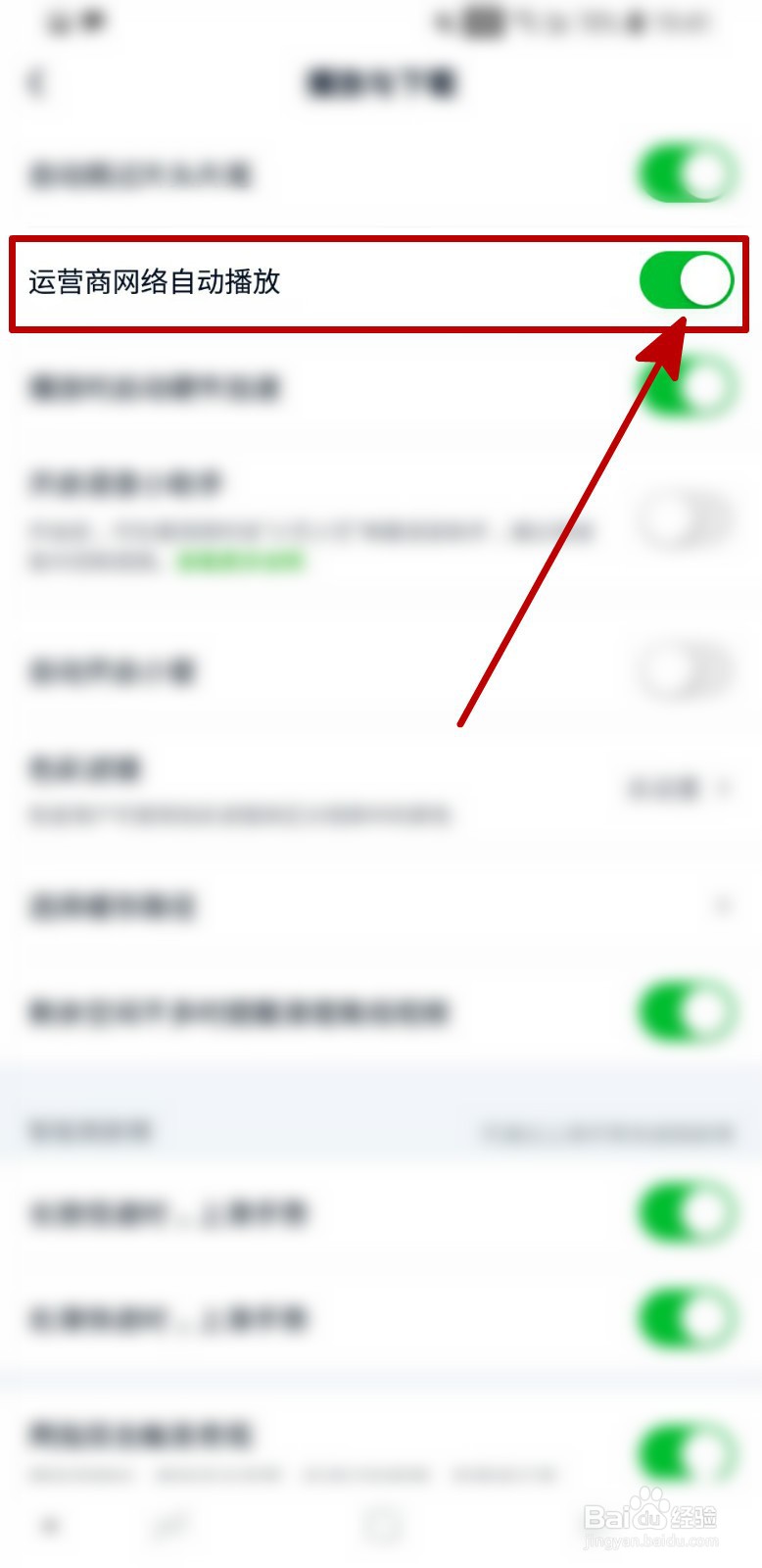 爱奇艺怎样开启运营商网络自动播放