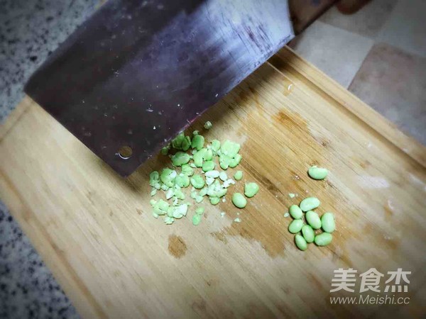 青豆肉末粥的做法