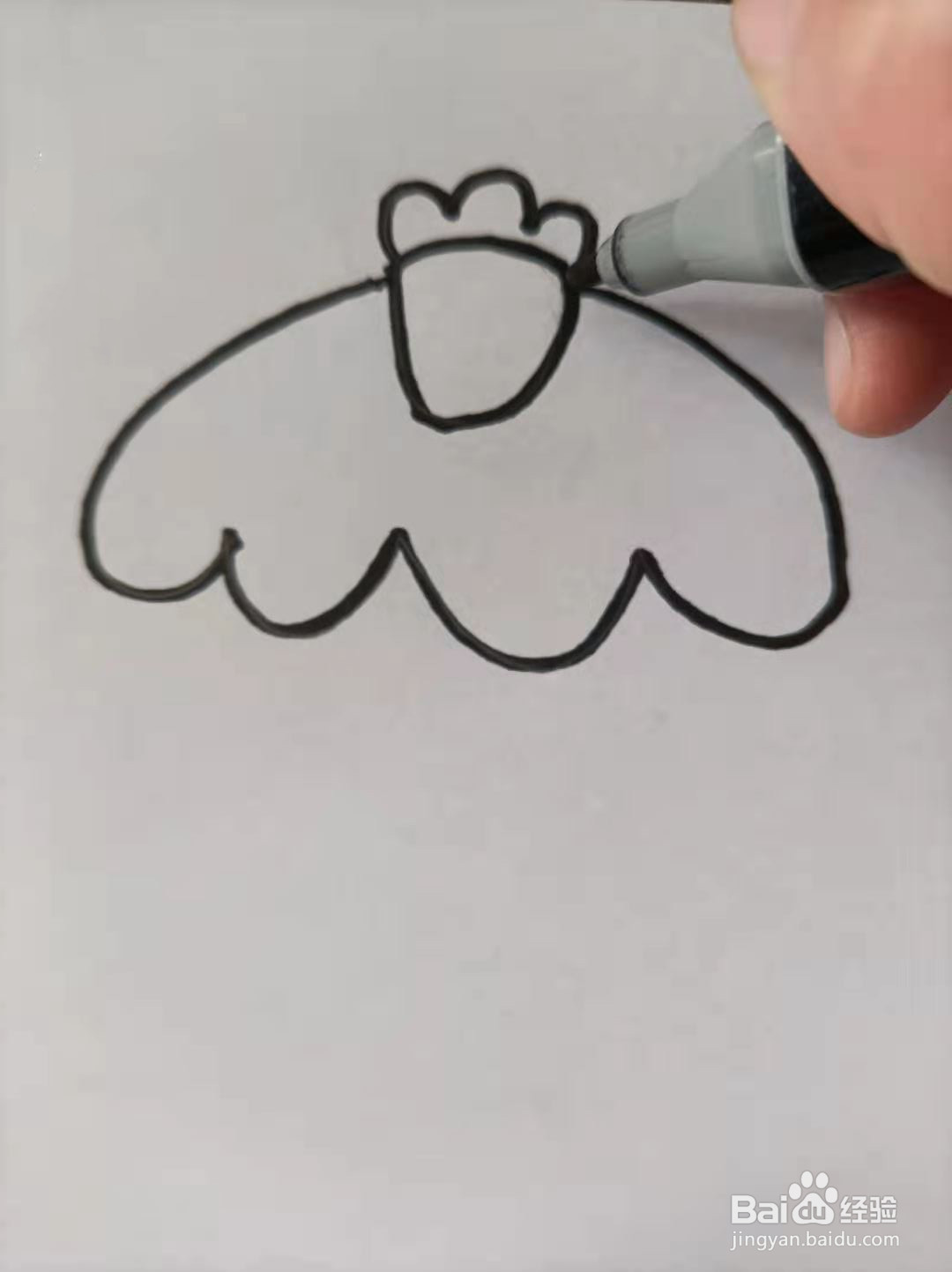 草莓蛋糕的手账图案怎么画