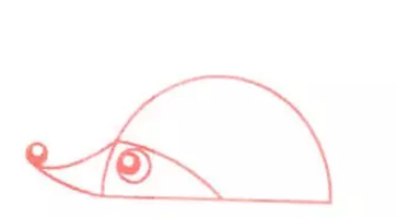 如何画可爱的小刺猬