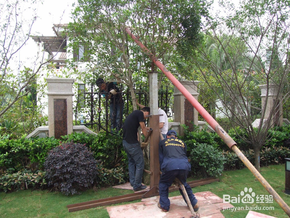 别墅花园铁艺大门定制