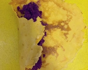 奶香紫薯蛋卷的做法