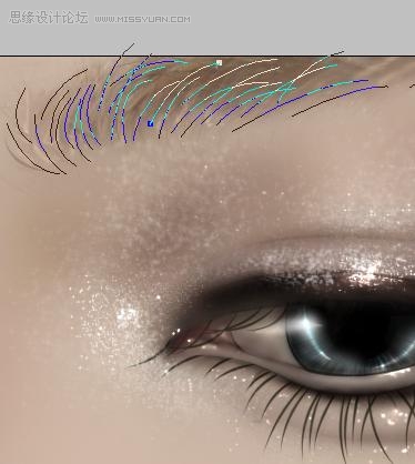 PS绘制流泪的晶莹眼睛-PS手绘教程