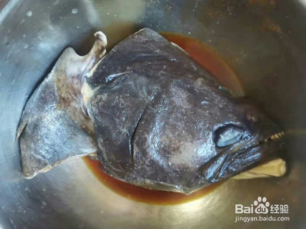 家常清蒸鲽鱼头