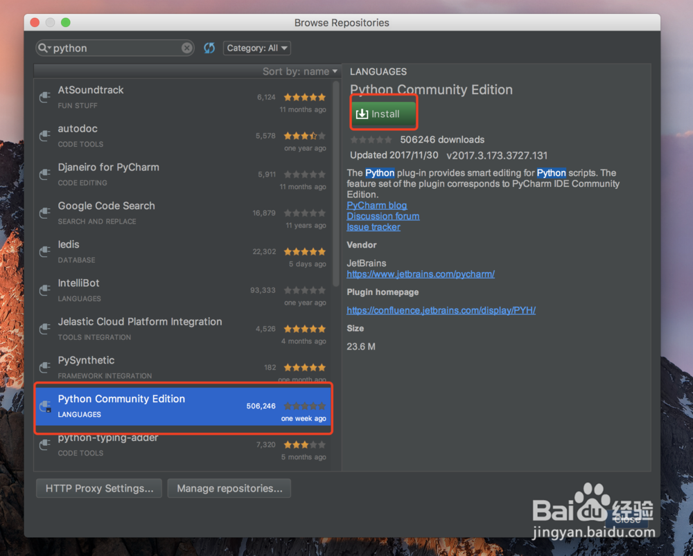 IntelliJ IDEA 怎么安装python插件 运行python