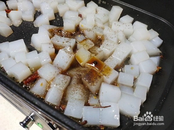 麻辣炒凉粉的做法