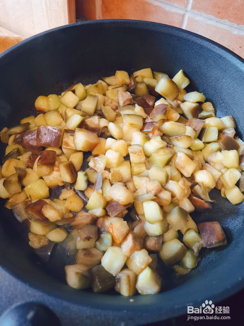 茄丁儿面的做法