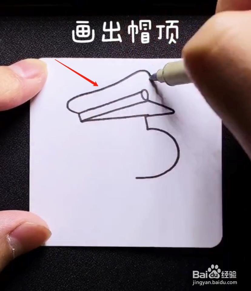 怎么用数字“5”画一个戴军帽敬礼的蜡笔小新