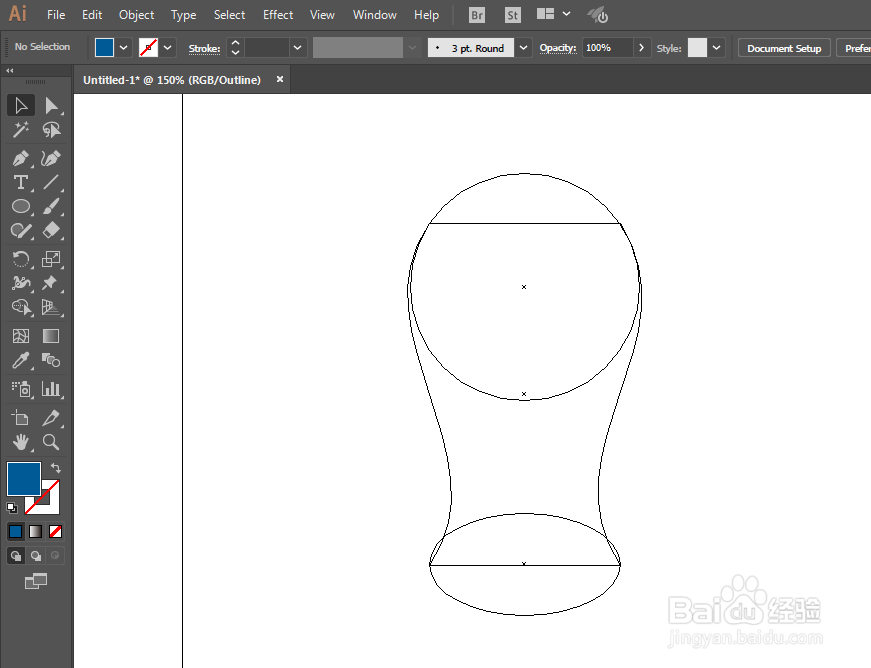 如何用ILLUSTRATOR绘制安抚奶嘴