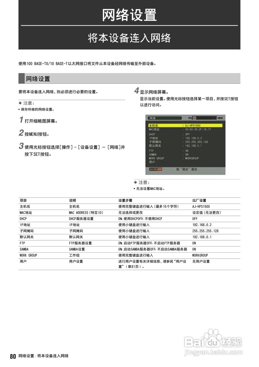 松下 AJ-HPS1500MC编辑录放机操作手册:[8]