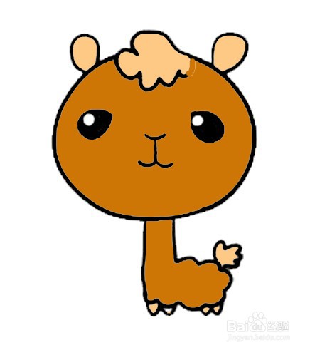 小羊驼简笔画 分步画法