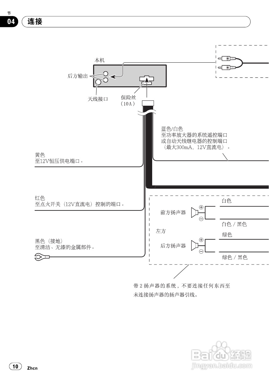 先锋DEH-1950 CD接收机使用说明书