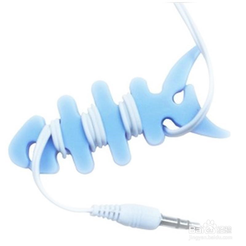 绕耳机线的鱼骨头使用方法