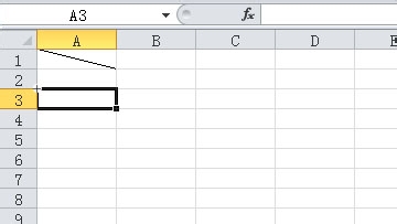 excel中怎么画斜线