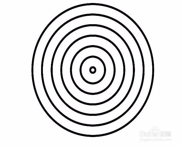 ps中如何画同心圆