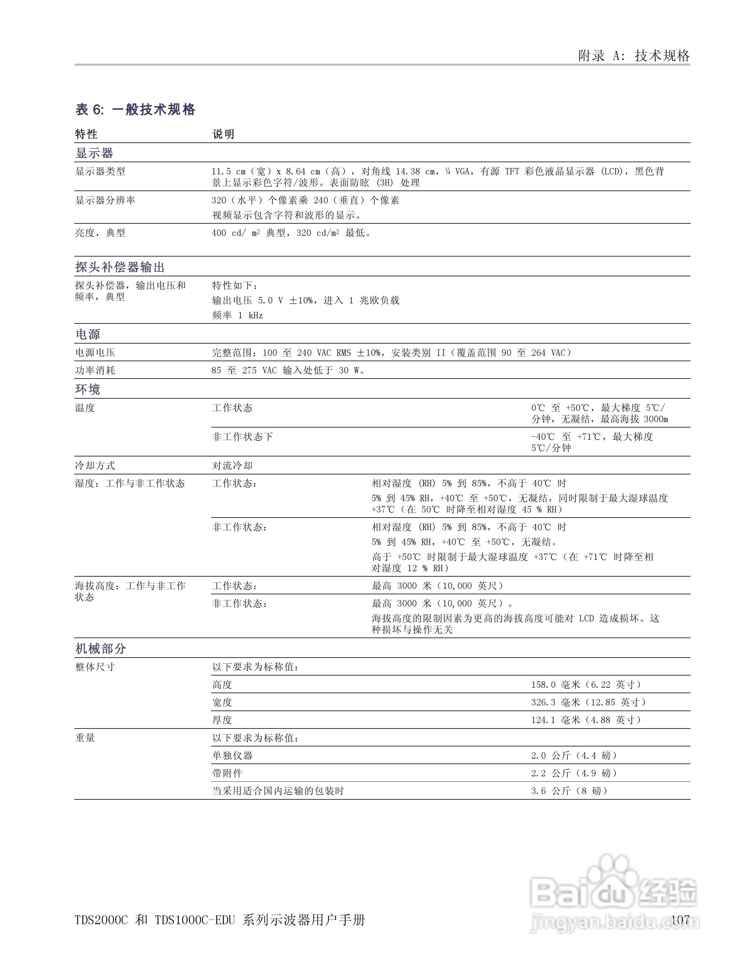 泰克TDS1012C-EDU数字存储示波器用户手册:[13]