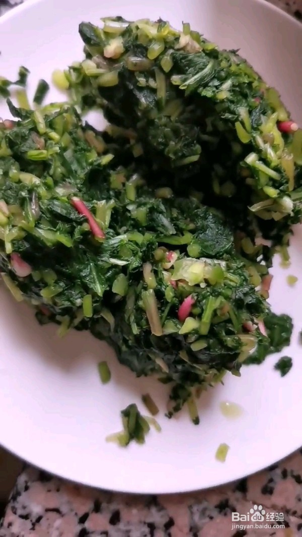 萝卜菜炒毛豆