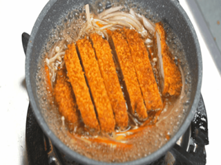 滑蛋猪排饭怎么做