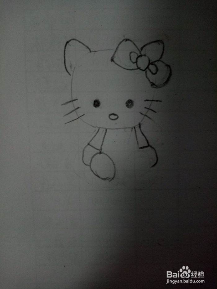KT猫的简笔画