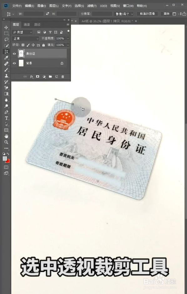 PS如何扶正照片？