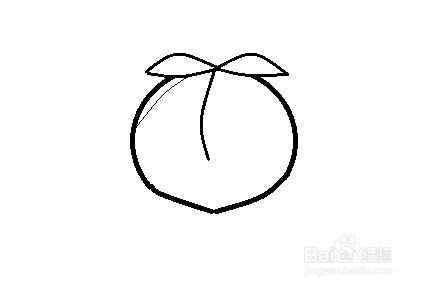 简笔画-桃子的简笔画如何画