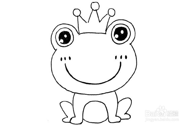 小青蛙简笔画卡通图片
