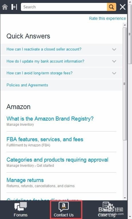 Amazon卖家有问题 如何开case询问亚马逊客服 百度经验