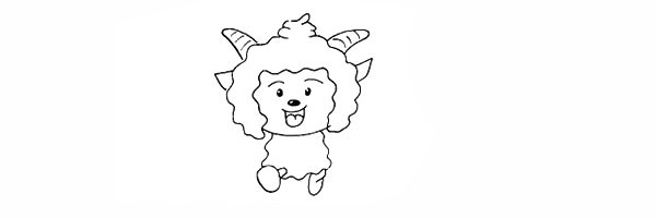 如何画懒羊羊的卡通简笔画教程