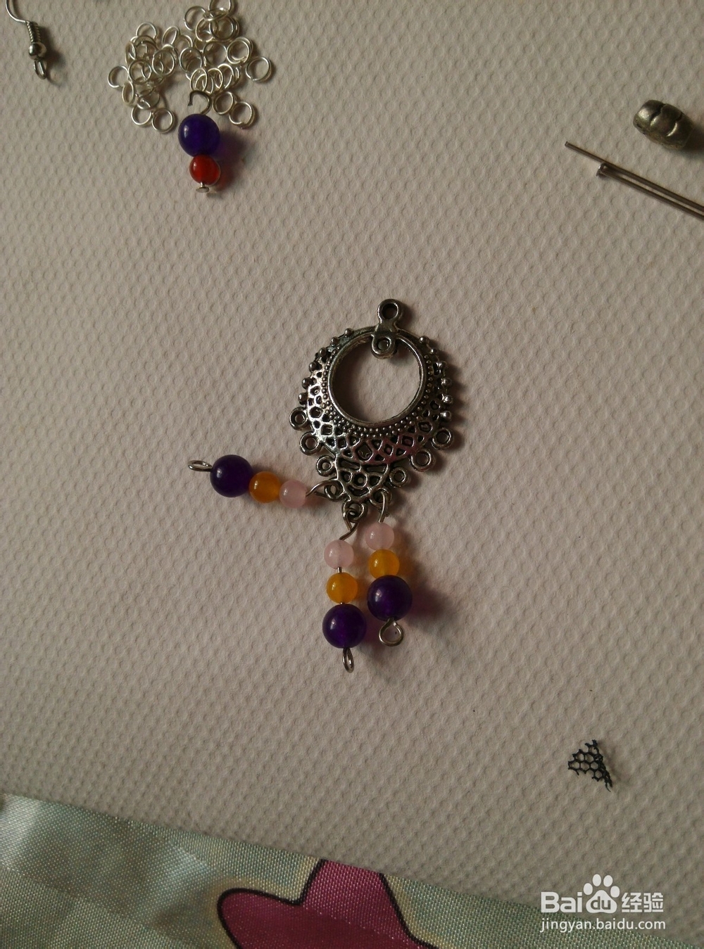 简单制作复古名族耳环