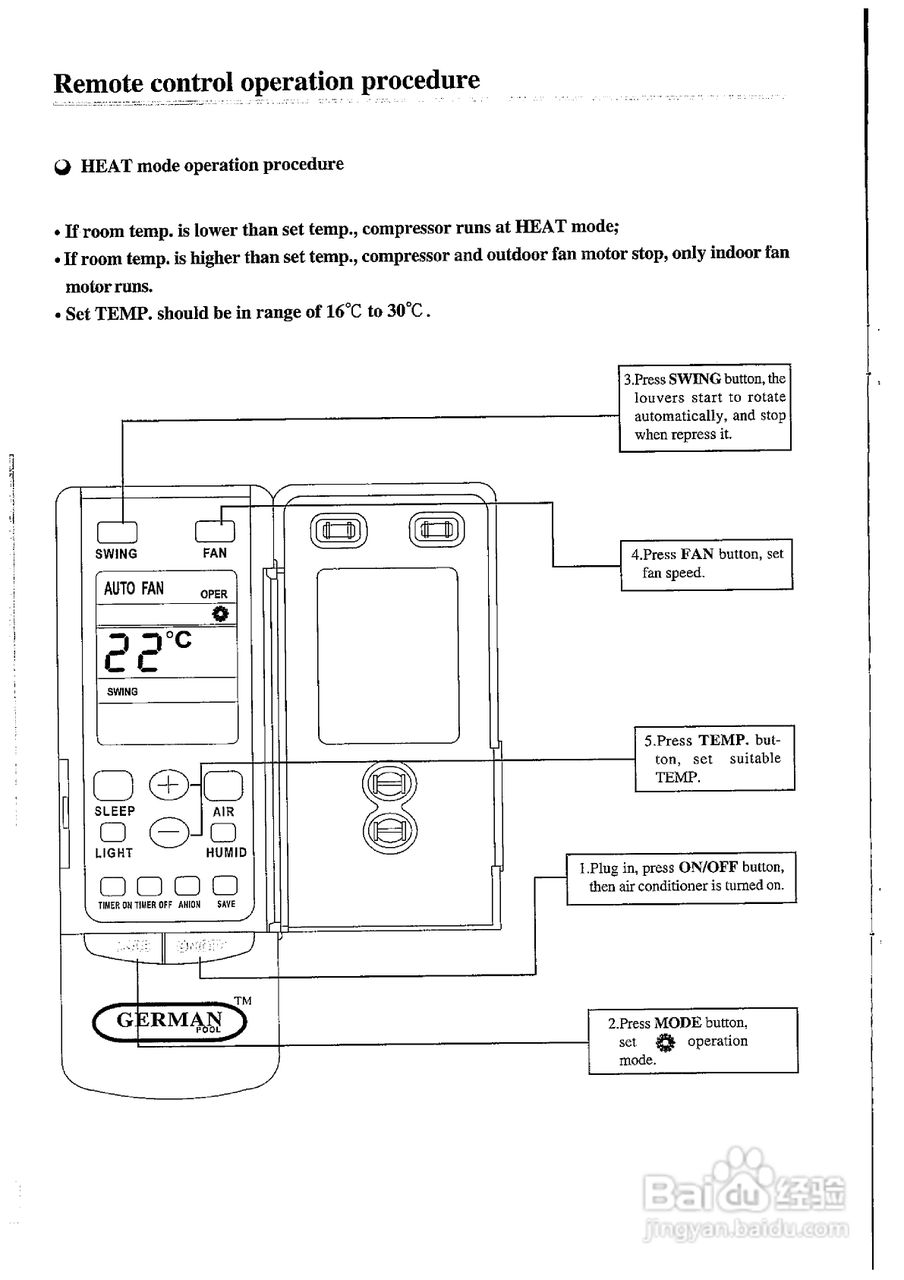 德国宝KF-120TW/B1分体式空调使用说明书:[2]